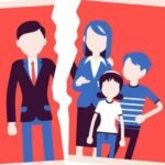 Familia extendida tras un divorcio tardío